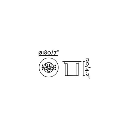 Empotrable para piscinas LED Edel IP68 (18W)