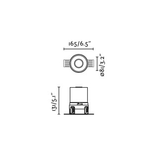 Empotrable sin marco de exterior Fresh IP65