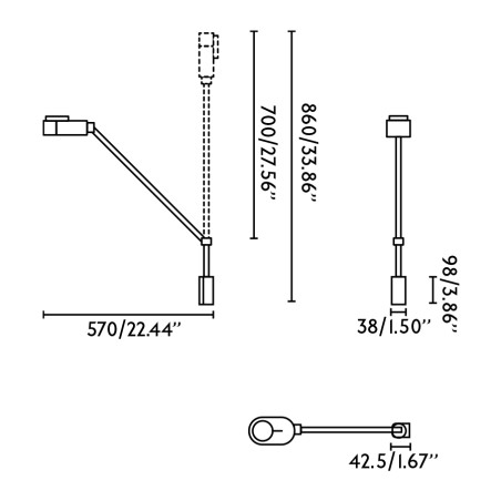 Aplique de pared LED Inviting Dim (6W)