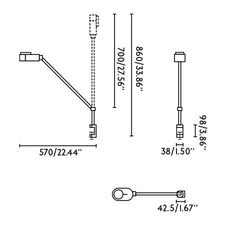 Flexo con pinza LED Inviting Dim (6W)