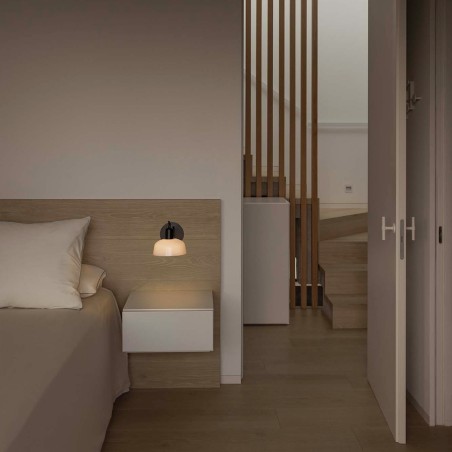 Aplique de pared largo Tatawin Cristal