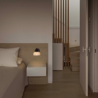 Aplique de pared largo Tatawin Cristal
