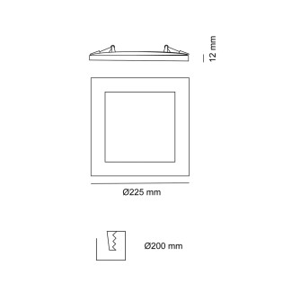 Downlight LED Extraplano 18W (gris) - Wonderlamp
