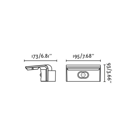 Aplique de pared con sensor LED Luma (5W)