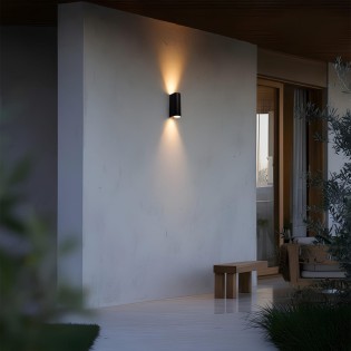 Aplique de pared de exterior Estela (2 luces)