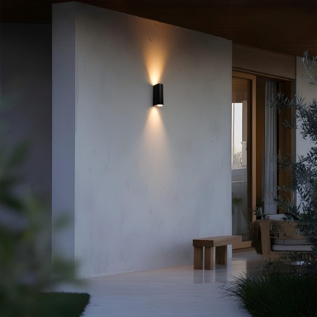 Aplique de pared de exterior Estela (2 luces)
