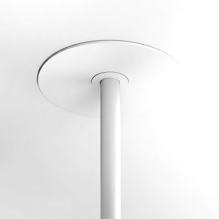 Sistema soporte techo empotrado ventilador blanco