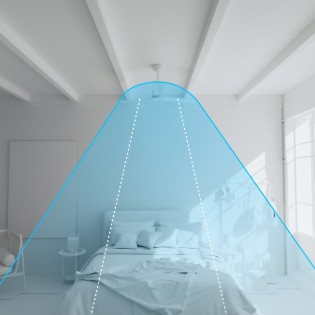 Ventilador de techo LED Rainbow M Blanco CCT Dim (18W)