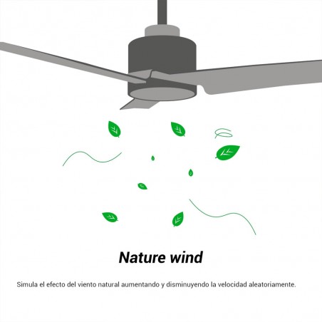 Ventilador de techo LED Rainbow M Blanco CCT Dim (18W)
