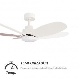 Ventilador de techo LED Rainbow M Blanco CCT Dim (18W)