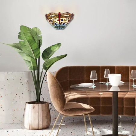 Aplique de pared Tiffany Dragonfly
