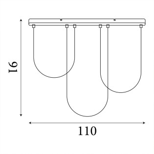 Plafón de techo LED Chime (80W)
