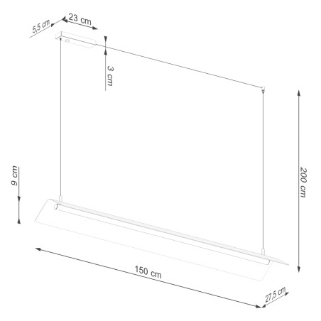 Lámpara colgante LED Elva (24W)