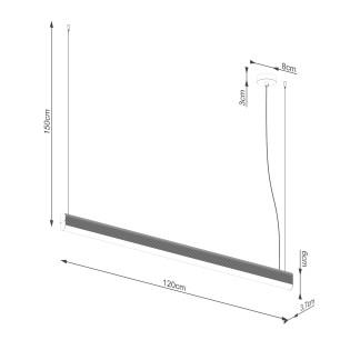 Lámpara colgante LED Farge (38W)