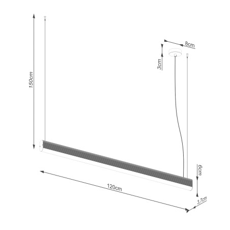 Lámpara colgante LED Farge (38W)