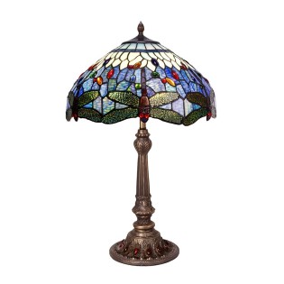 Lámpara de mesa Belle Epoque cristal Tiffany