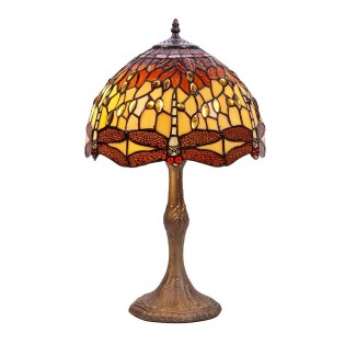 Lámpara de mesa Belle Amber Tiffany II
