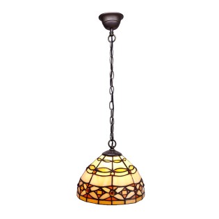 Lámpara colgante Tiffany Marfil
