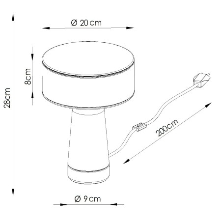Lámpara de mesa Axo