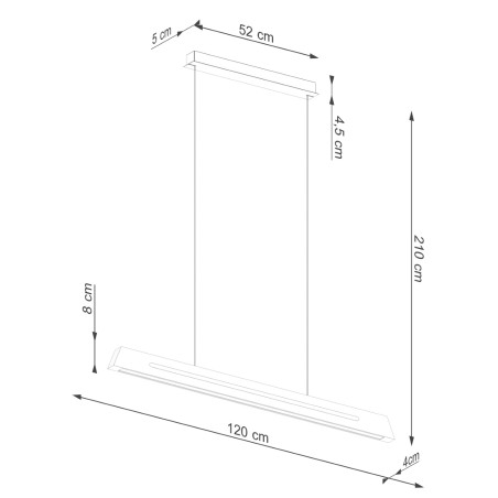 Lámpara colgante LED Skog (24W)