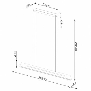 Lámpara colgante LED Skog (31W)