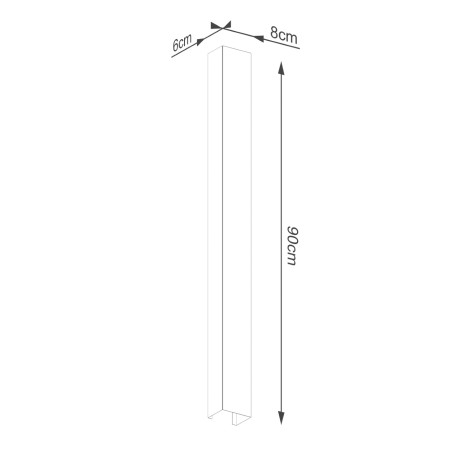 Aplique de pared Freya 90