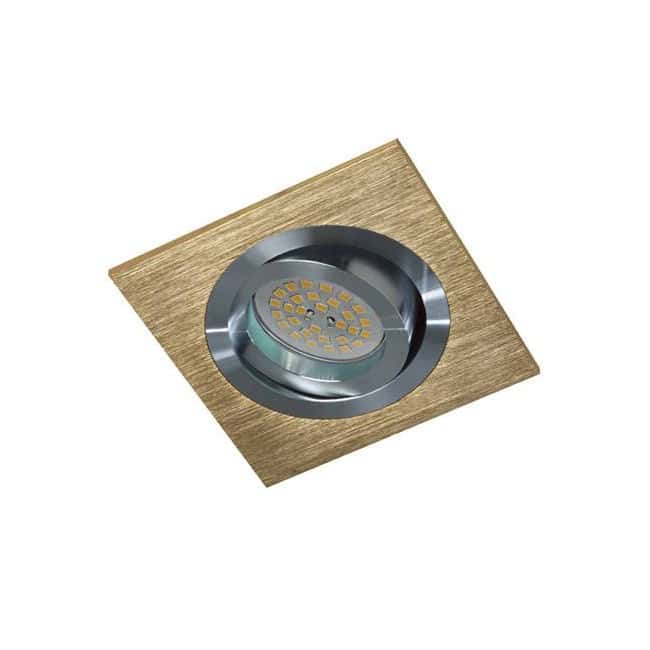  	Foco empotrable Kardan Helium cuadrado cobre