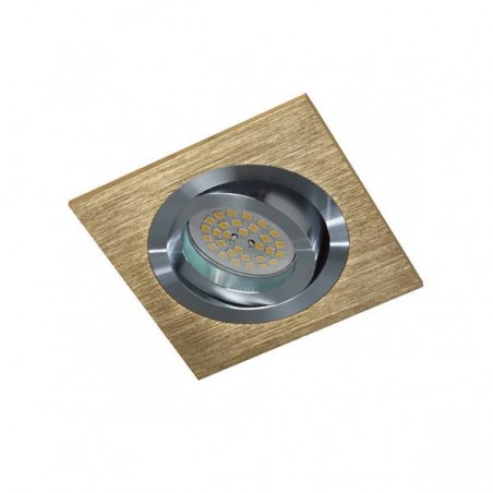  	Foco empotrable Kardan Helium cuadrado cobre