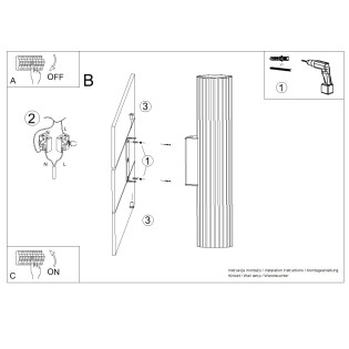 Aplique de pared LED Ivar (2x7W)