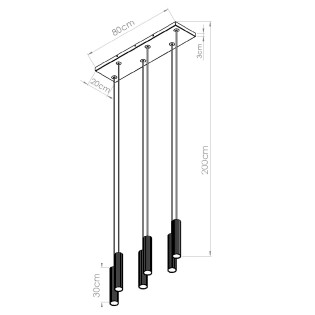 Lámpara de techo LED Ivar (6x8W)
