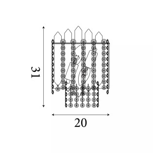 Aplique de pared Spear (2 luces)
