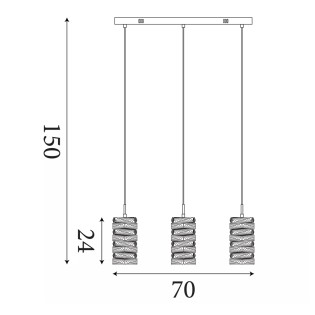 Lámpara colgante LED Modena (20W)