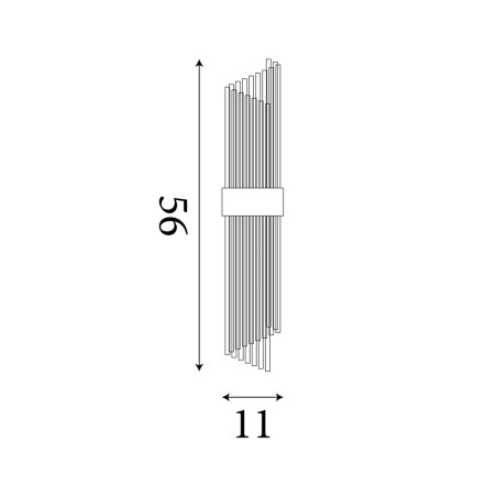 Aplique de pared Lara (2 luces)