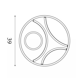 Plafón de techo LED Zendisc (20W)