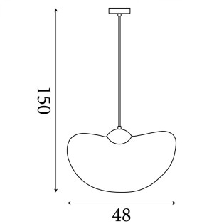 Lámpara colgante Ripple