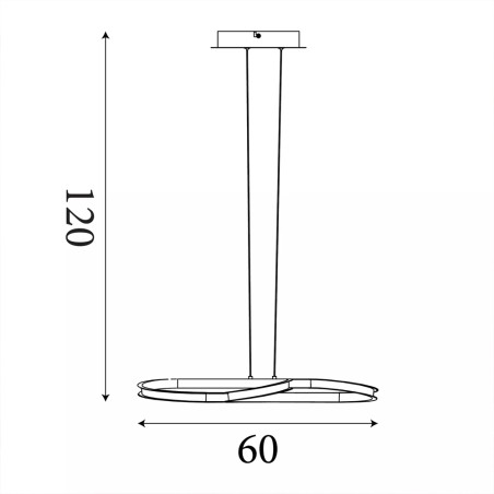 Lámpara colgante LED Doodle (40W)