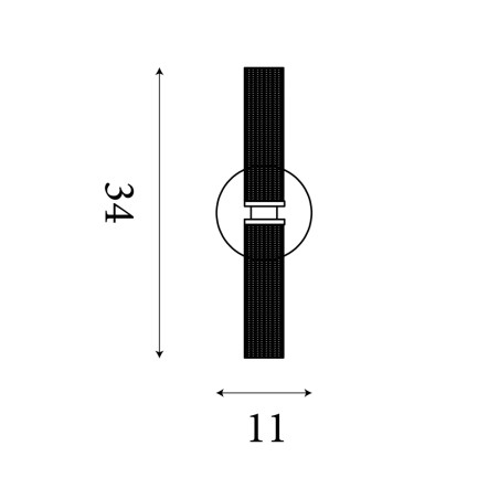 Aplique de pared para baños LED Aberdeen (12W)