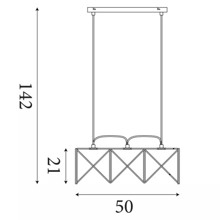 Lámpara de techo Anthea (3 luces)