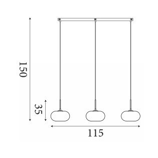 Lámpara de techo LED Confetti (25W)