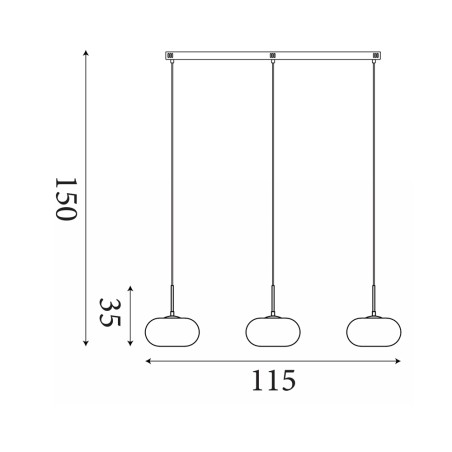 Lámpara de techo LED Confetti (25W)