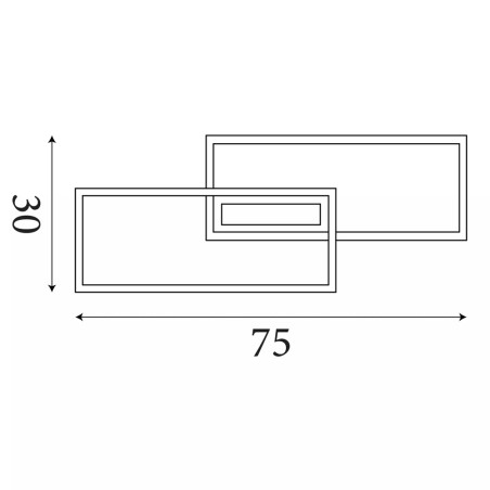 Plafón de techo LED Ovaloid (40W)