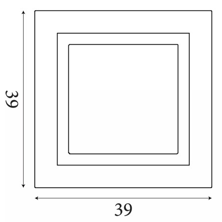 Plafón de techo LED Squary CCT (40W)