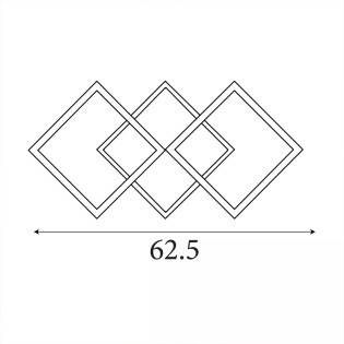 Plafón de techo LED Fence (25W)