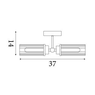 Aplique de pared para baños Imperial (2 luces)