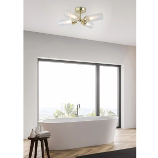 Plafón de techo para baños Imperial (4 luces)