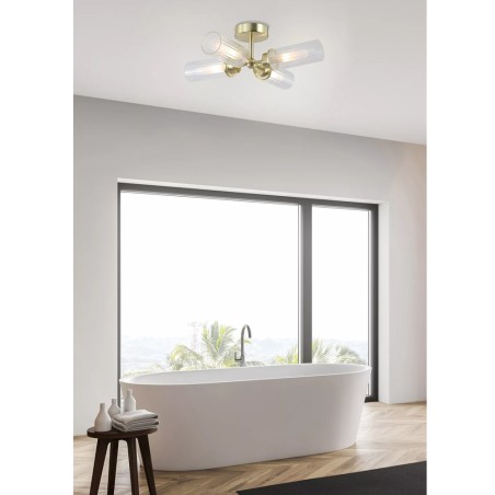 Plafón de techo para baños Imperial (4 luces)