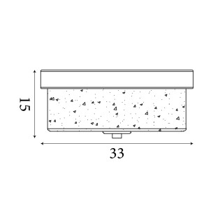 Plafón de techo para baños Preston (2 luces)