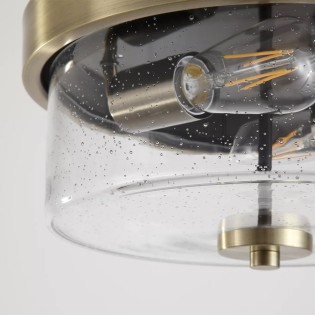 Plafón de techo para baños Preston (2 luces)