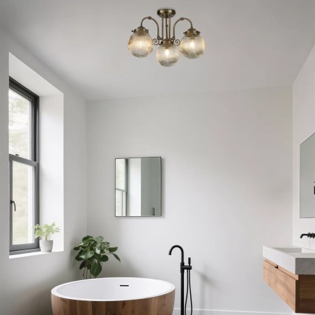 Plafón de techo para baños Belvue (3 luces)