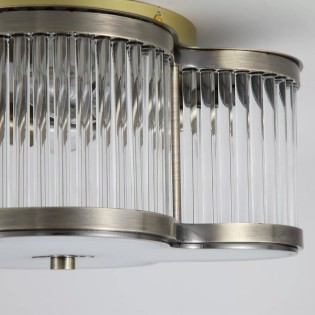 Plafón de techo Lotus (2 luces)